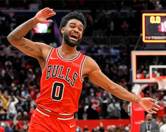 Chicago Bulls Coby White Paint By Numbers.png