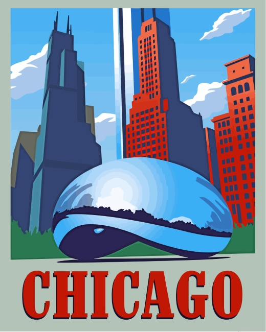 Chicago Usa Paint By Number.png