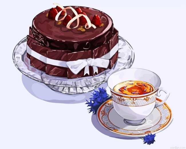 Chocolate Cake And Coffee Paint By Number.png