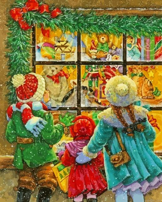 Christmas Children Paint By Numbers.png