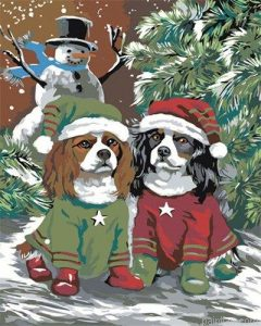 Christmas Dogs Paint By Numbers.png