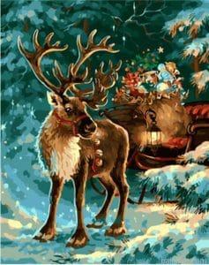 Christmas Elk Paint By Numbers.png