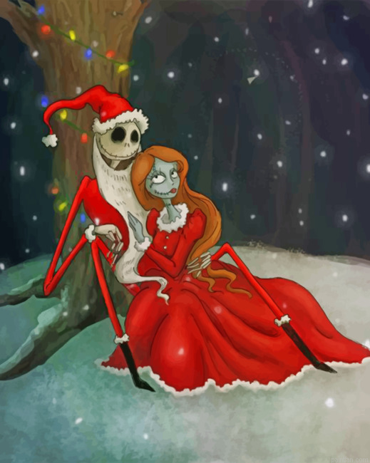 Christmas Jack And Sally Paint By Number.png