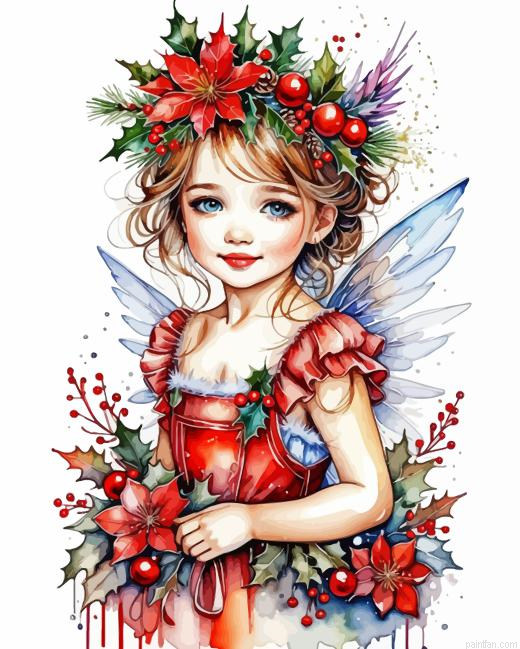Christmas Little Fairy Paint By Numbers.png