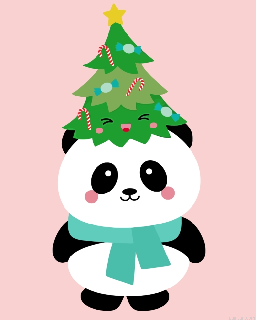 Christmas Panda Paint By Number.png