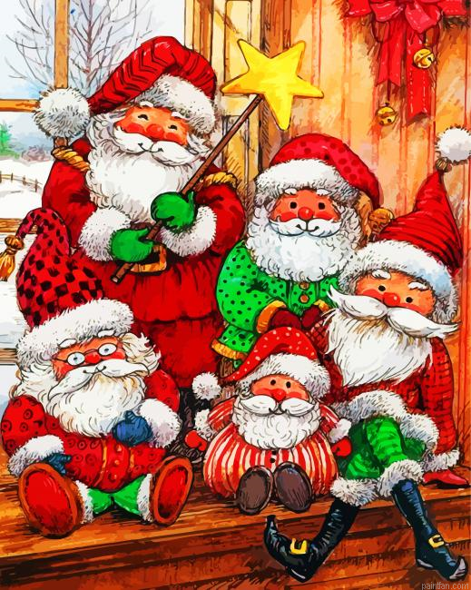 Christmas Santa Paint By Number.png