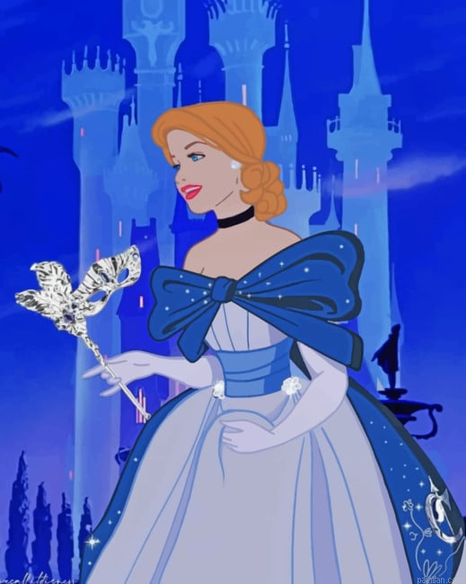 Cinderella Disney Princess Paint By Numbers.png