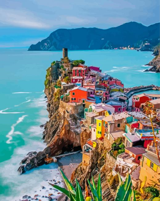 Cinque Terre Riviera Paint By Numbers.png