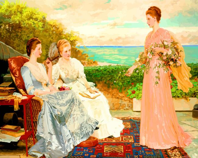 Classic Vintage Ladies Paint By Number.png