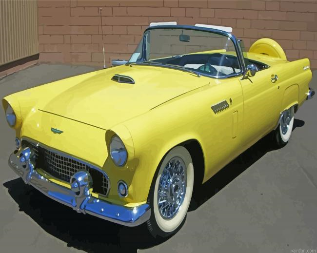 Classic Yellow Thunderbird Paint By Numbers.png