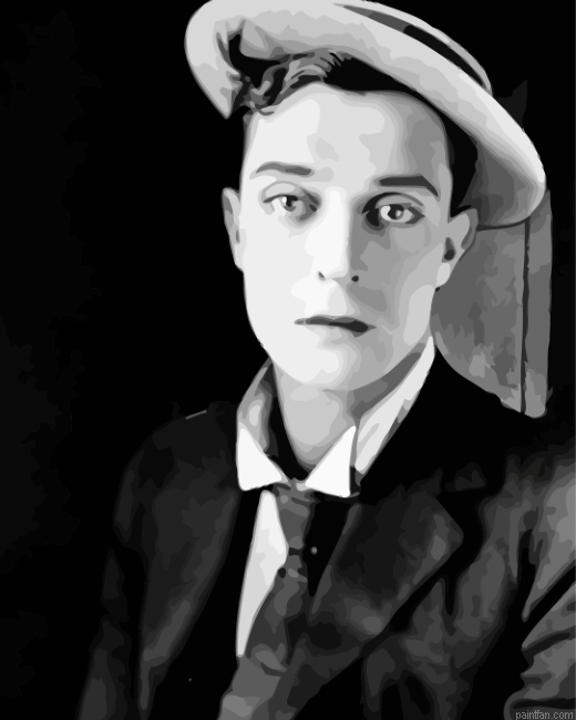 Classy Buster Keaton Paint By Number.png