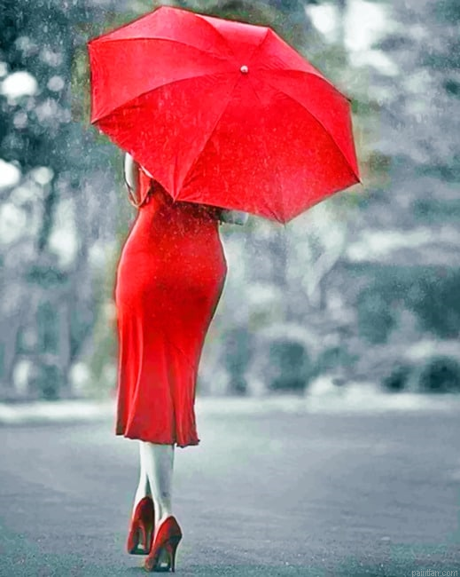 Classy Lady Wearing Red New Paint By Numbers.png