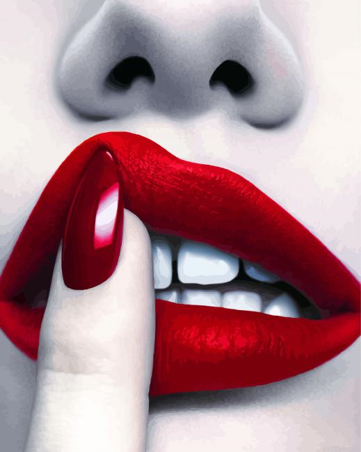 Classy Red Lips Paint By Number.png