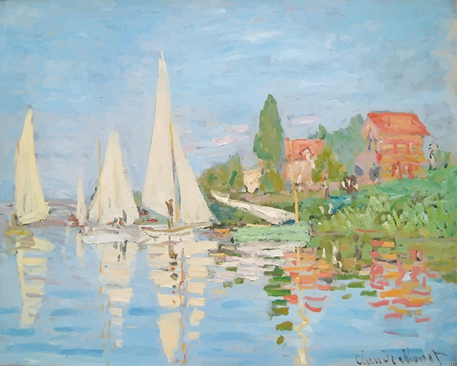 Claude Monet Regatta At Argenteuil New Paint By Numbers.png
