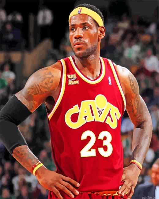 Cleveland Cavaliers Lebron Paint By Number.png