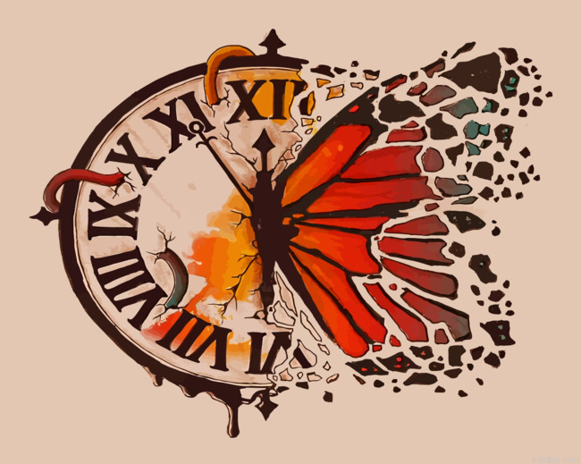 Clock Butterfly Paint By Number.png