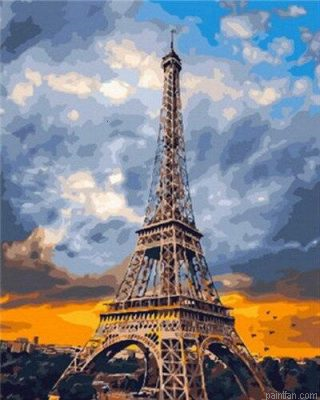 Cloudy Paris Paint By Numbers.png