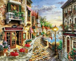 Cobbled Street Paint By Numbers.png