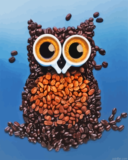 Coffee Bean Owl Paint By Numbers.png