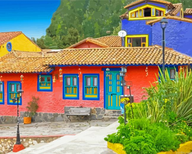Colombia Traditional House Paint By Numbers.png