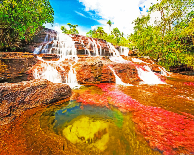 Colombian River Paint By Number.png