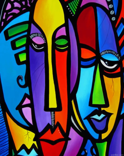 Colorful Abstract Faces New Paint By Numbers.png