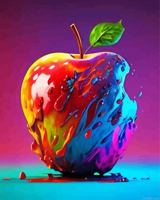 Colorful Apple Paint By Numbers.png