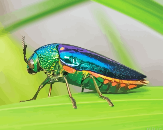 Colorful Beetle Bug Paint By Numbers.png