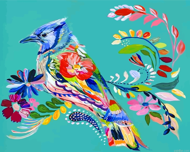Colorful Bird Paint By Number.png