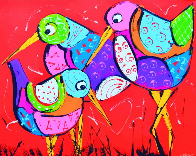 Colorful Birds Art Paint By Number.png
