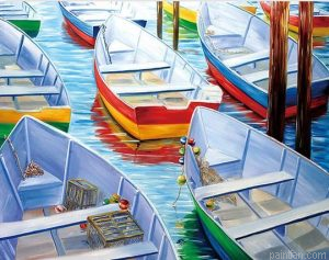 Colorful Boats Paint By Numbers.png