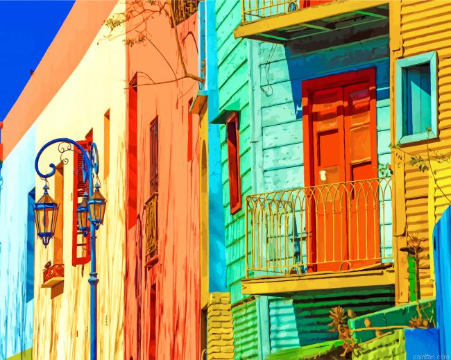 Colorful Buildings Argentina Paint By Number.png