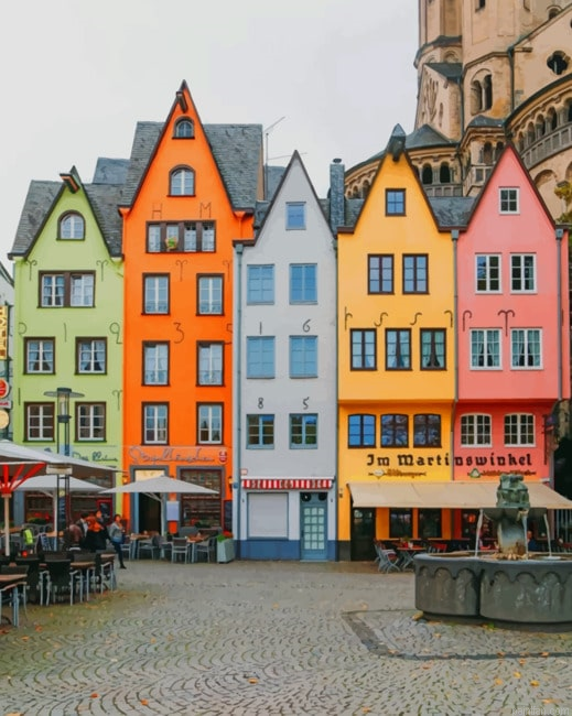 Colorful Buildings In Cologne Germany New Paint By Numbers.png