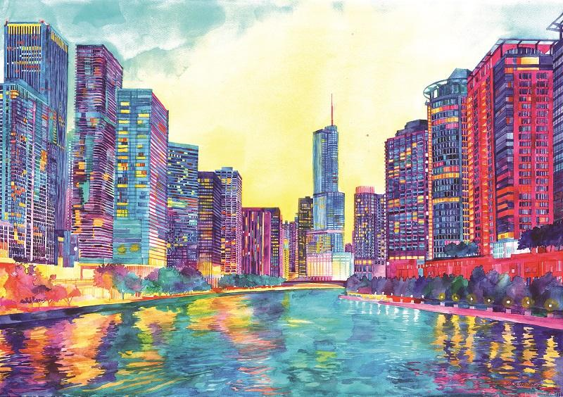 Colorful Chicago Paint By Numbers.png