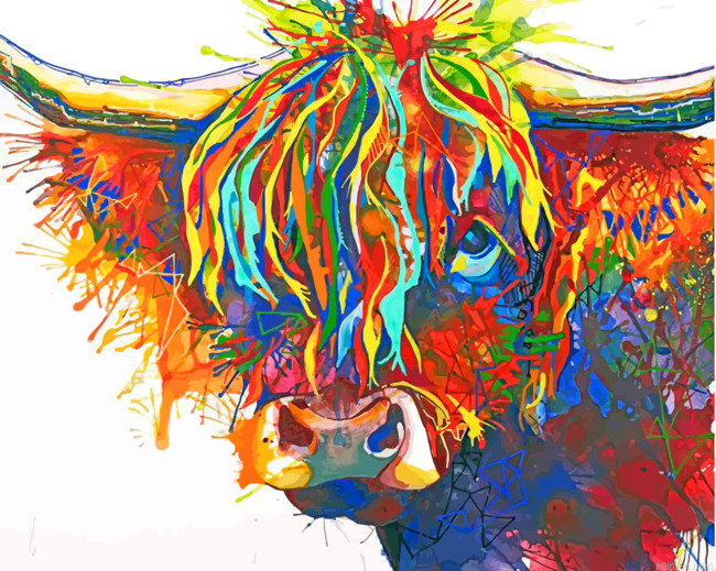 Colorful Cow Paint By Numbers.png