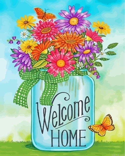 Colorful Daisies Flowers Paint By Number.png