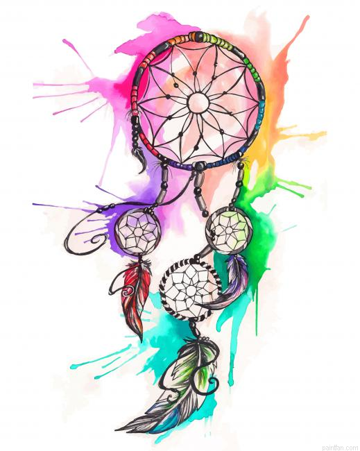 Colorful Dream Catcher New Paint By Numbers.png