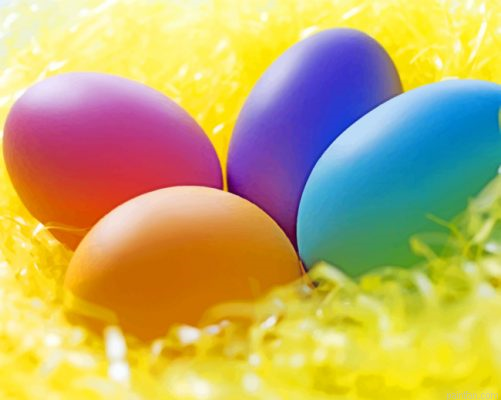 Colorful Easter Eggs Paint By Number.png