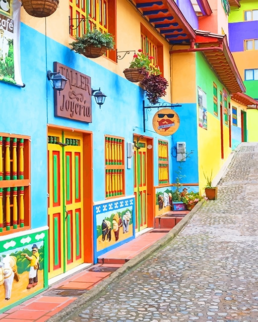 Colorful Guatape Colombia New Paint By Number.png
