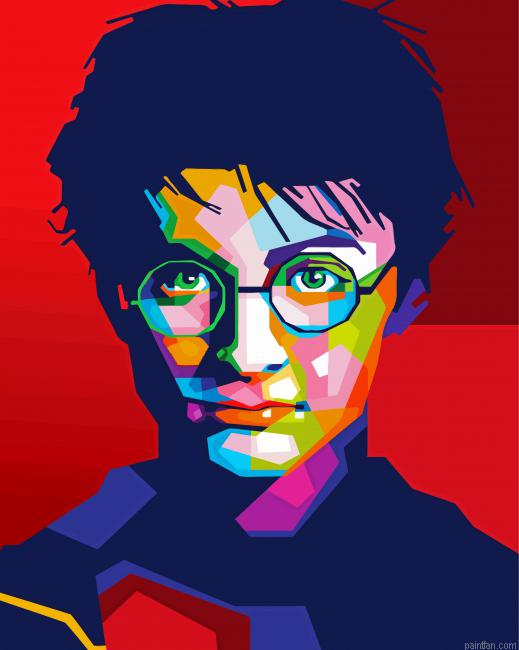 Colorful Harry Potter Face Pop Art Paint By Numbers.png
