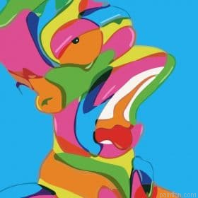 Colorful Homer Simpson Paint By Numbers.png