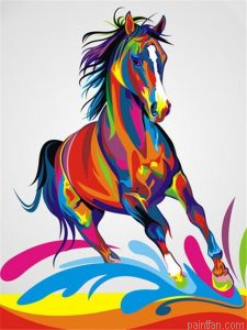 Colorful Horse Paint By Numbers.png