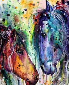 Colorful Horses Paint By Numbers.png