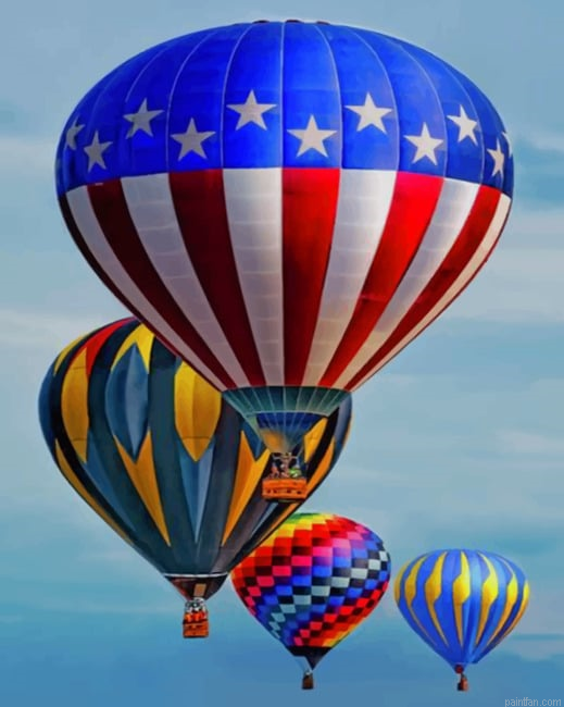 Colorful Hot Air Balloons New Paint By Numbers.png
