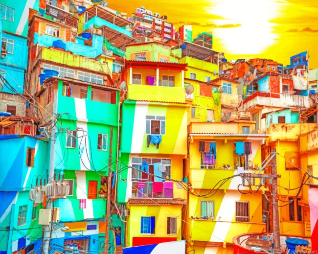 Colorful Houses Buildings Paint By Numbers.png