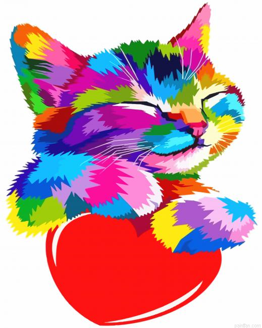 Colorful Kitty Paint By Number.png