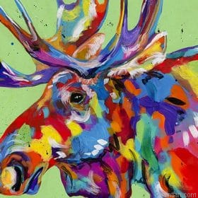 Colorful Moose Paint By Numbers.png