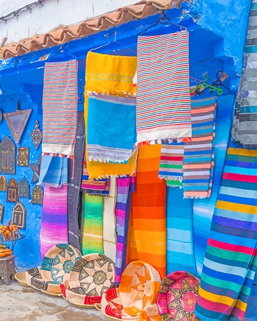Colorful Moroccan Souk New Paint By Numbers.png