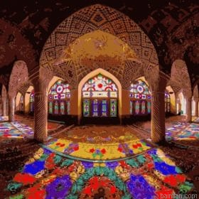 Colorful Mosque Of Persia Paint By Numbers.png