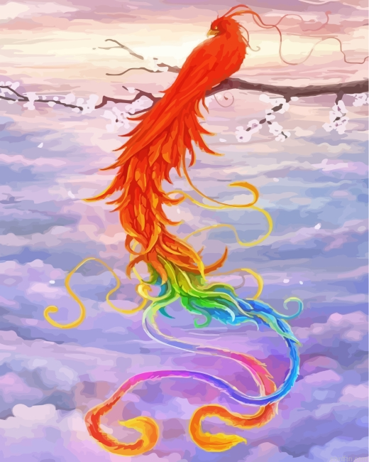 Colorful Phoenix Bird Paint By Numbers.png